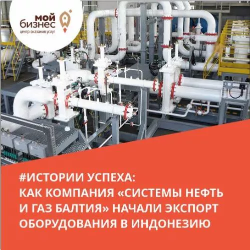 Экспорт нефтегазового оборудования компании «Системы Нефть и Газ Балтия».